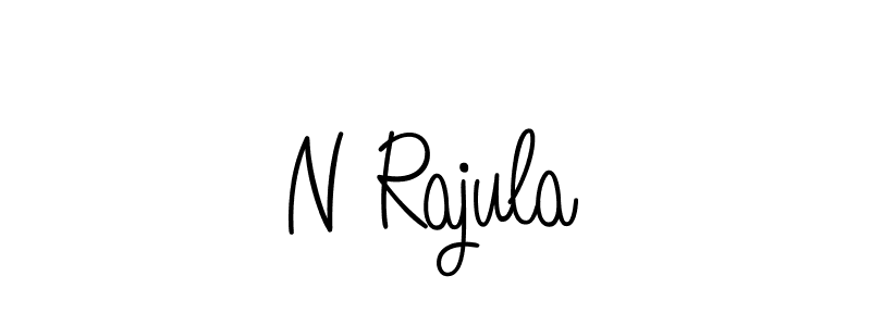 The best way (Angelique-Rose-font-FFP) to make a short signature is to pick only two or three words in your name. The name N Rajula include a total of six letters. For converting this name. N Rajula signature style 5 images and pictures png