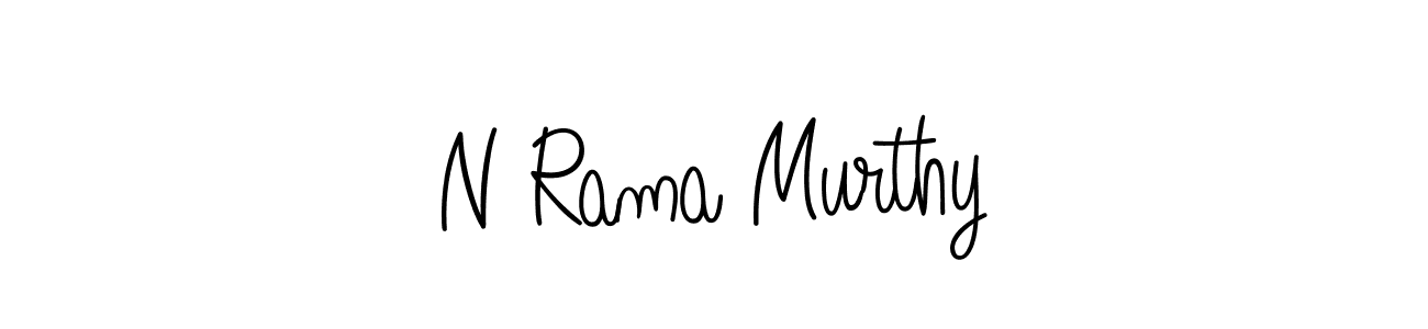 Design your own signature with our free online signature maker. With this signature software, you can create a handwritten (Angelique-Rose-font-FFP) signature for name N Rama Murthy. N Rama Murthy signature style 5 images and pictures png