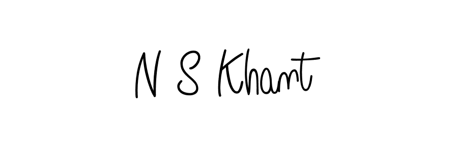 Design your own signature with our free online signature maker. With this signature software, you can create a handwritten (Angelique-Rose-font-FFP) signature for name N S Khant. N S Khant signature style 5 images and pictures png