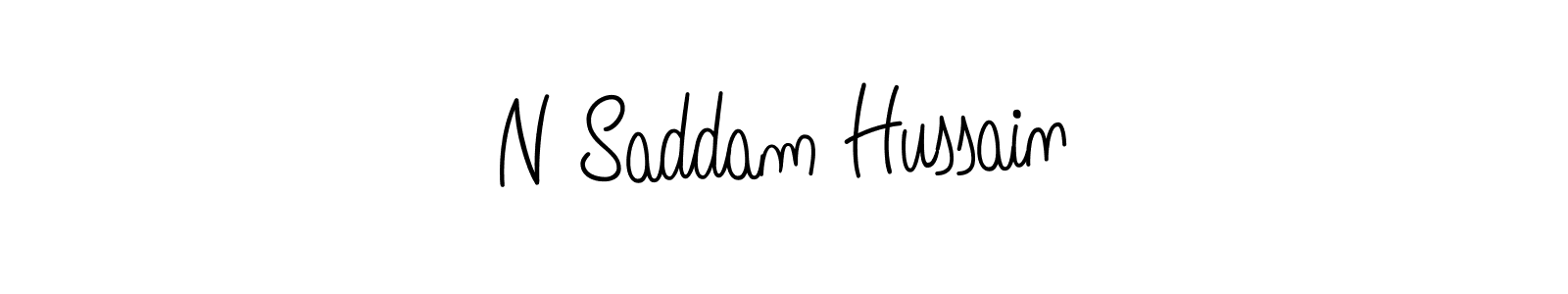 Check out images of Autograph of N Saddam Hussain name. Actor N Saddam Hussain Signature Style. Angelique-Rose-font-FFP is a professional sign style online. N Saddam Hussain signature style 5 images and pictures png