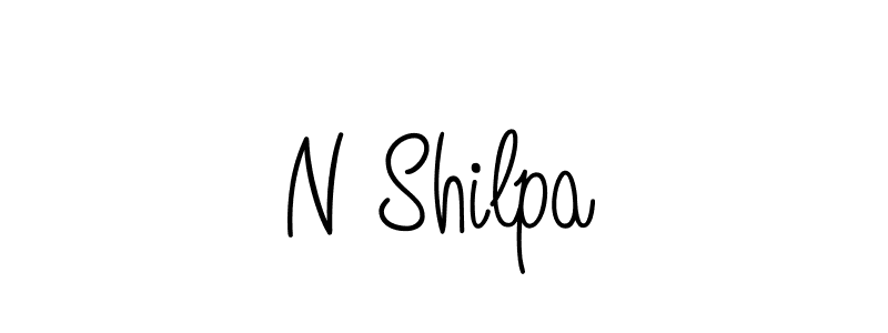 if you are searching for the best signature style for your name N Shilpa. so please give up your signature search. here we have designed multiple signature styles  using Angelique-Rose-font-FFP. N Shilpa signature style 5 images and pictures png