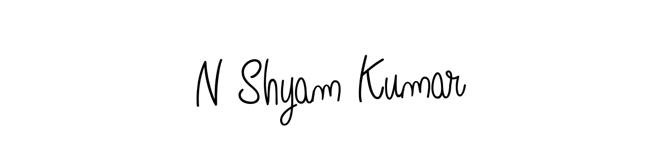 How to make N Shyam Kumar signature? Angelique-Rose-font-FFP is a professional autograph style. Create handwritten signature for N Shyam Kumar name. N Shyam Kumar signature style 5 images and pictures png