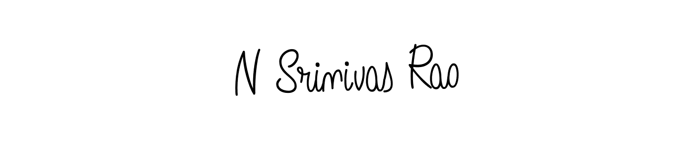 N Srinivas Rao stylish signature style. Best Handwritten Sign (Angelique-Rose-font-FFP) for my name. Handwritten Signature Collection Ideas for my name N Srinivas Rao. N Srinivas Rao signature style 5 images and pictures png