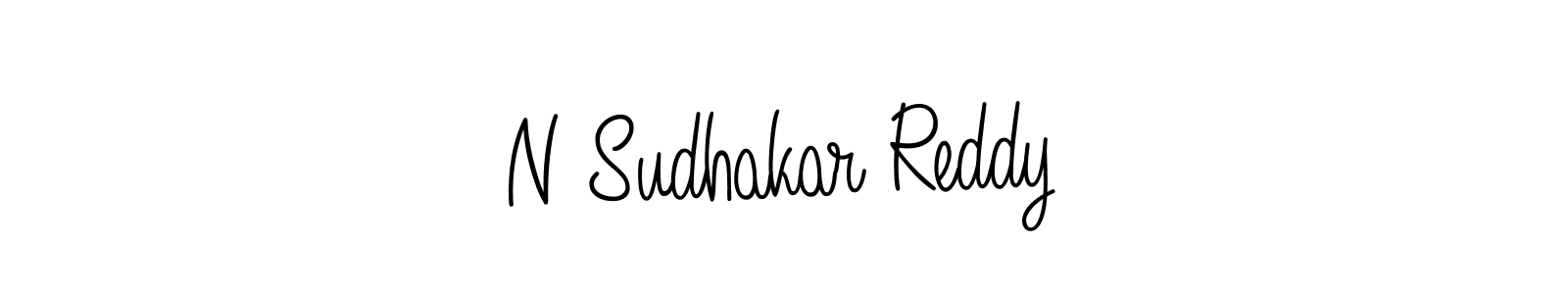 Also we have N Sudhakar Reddy name is the best signature style. Create professional handwritten signature collection using Angelique-Rose-font-FFP autograph style. N Sudhakar Reddy signature style 5 images and pictures png