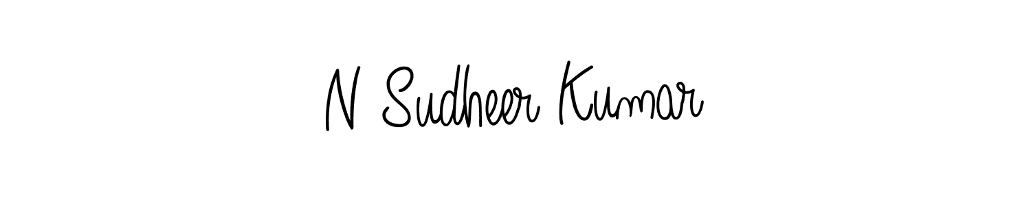 Create a beautiful signature design for name N Sudheer Kumar. With this signature (Angelique-Rose-font-FFP) fonts, you can make a handwritten signature for free. N Sudheer Kumar signature style 5 images and pictures png
