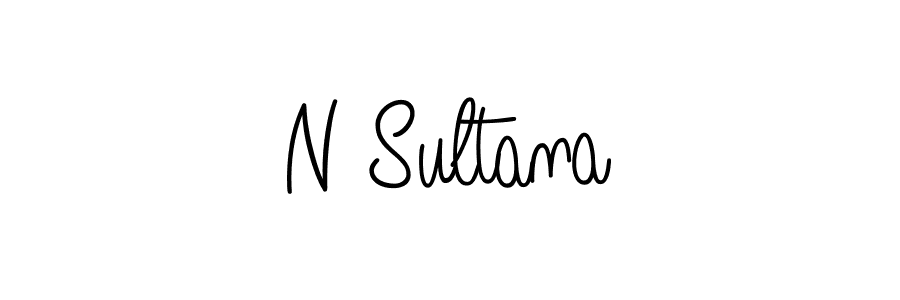 if you are searching for the best signature style for your name N Sultana. so please give up your signature search. here we have designed multiple signature styles  using Angelique-Rose-font-FFP. N Sultana signature style 5 images and pictures png