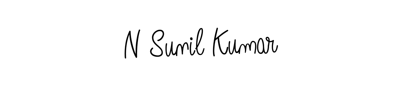 Best and Professional Signature Style for N Sunil Kumar. Angelique-Rose-font-FFP Best Signature Style Collection. N Sunil Kumar signature style 5 images and pictures png
