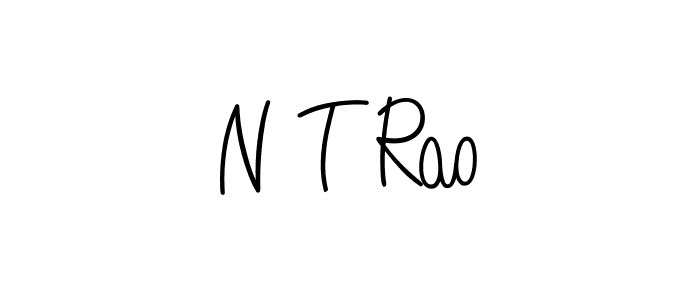 N T Rao stylish signature style. Best Handwritten Sign (Angelique-Rose-font-FFP) for my name. Handwritten Signature Collection Ideas for my name N T Rao. N T Rao signature style 5 images and pictures png