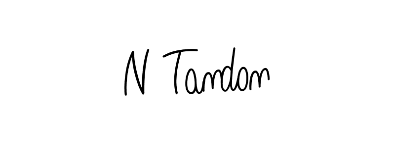 N Tandon stylish signature style. Best Handwritten Sign (Angelique-Rose-font-FFP) for my name. Handwritten Signature Collection Ideas for my name N Tandon. N Tandon signature style 5 images and pictures png