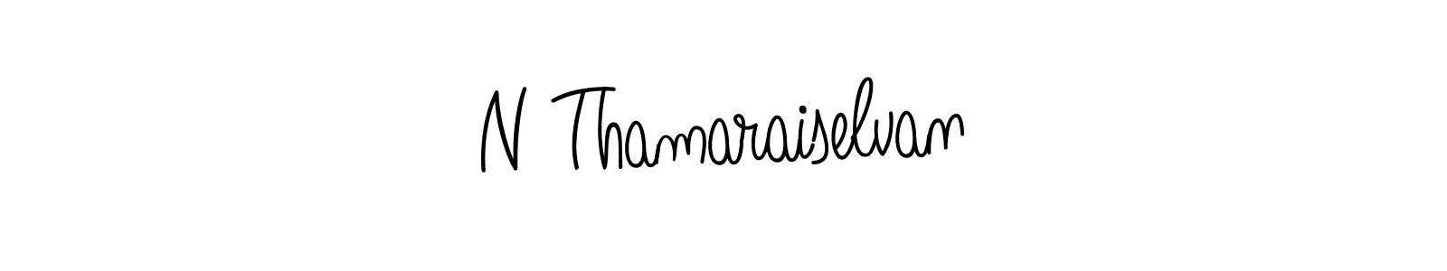Design your own signature with our free online signature maker. With this signature software, you can create a handwritten (Angelique-Rose-font-FFP) signature for name N Thamaraiselvan. N Thamaraiselvan signature style 5 images and pictures png