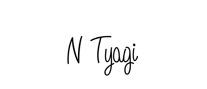 How to make N Tyagi name signature. Use Angelique-Rose-font-FFP style for creating short signs online. This is the latest handwritten sign. N Tyagi signature style 5 images and pictures png