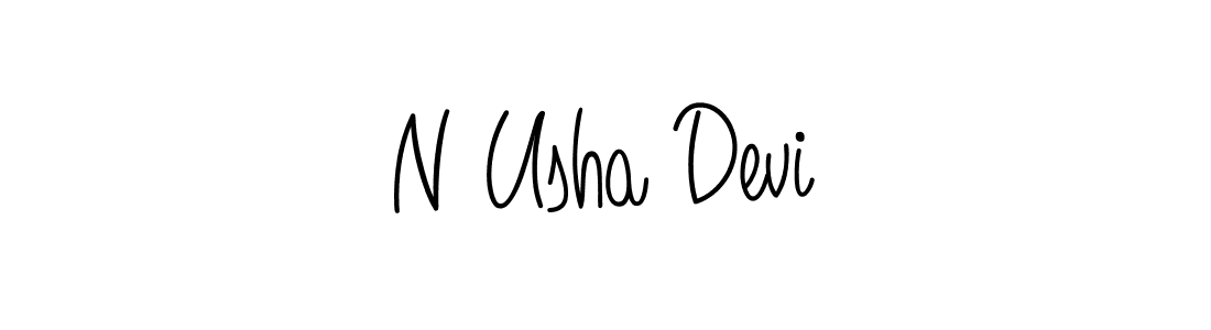 Also we have N Usha Devi name is the best signature style. Create professional handwritten signature collection using Angelique-Rose-font-FFP autograph style. N Usha Devi signature style 5 images and pictures png