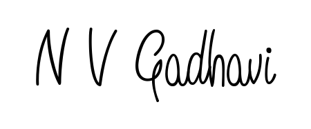 Transform the name N V Gadhavi into a signature masterpiece using Angelique-Rose-font-FFP font. Ideal for photographers, artists, and creators looking for watermarks. N V Gadhavi signature style 5 images and pictures png