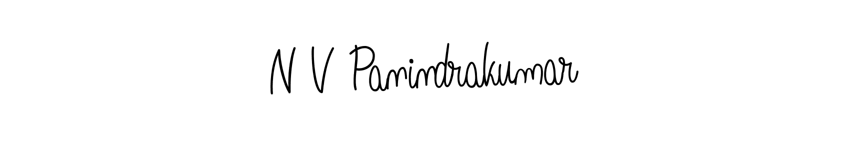 Also we have N V Panindrakumar name is the best signature style. Create professional handwritten signature collection using Angelique-Rose-font-FFP autograph style. N V Panindrakumar signature style 5 images and pictures png