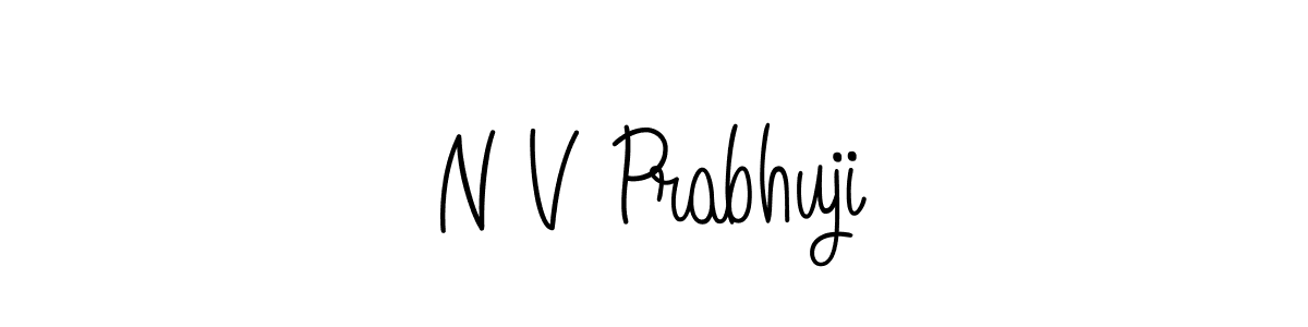 N V Prabhuji stylish signature style. Best Handwritten Sign (Angelique-Rose-font-FFP) for my name. Handwritten Signature Collection Ideas for my name N V Prabhuji. N V Prabhuji signature style 5 images and pictures png