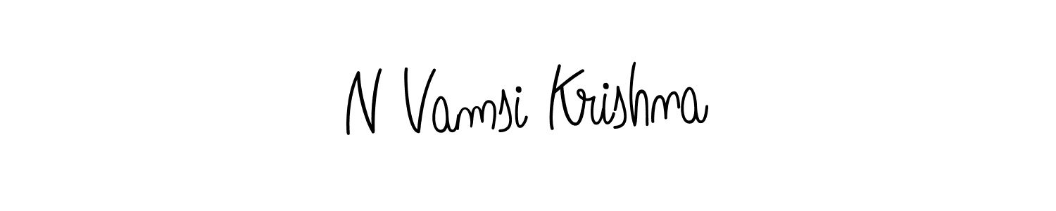 How to Draw N Vamsi Krishna signature style? Angelique-Rose-font-FFP is a latest design signature styles for name N Vamsi Krishna. N Vamsi Krishna signature style 5 images and pictures png