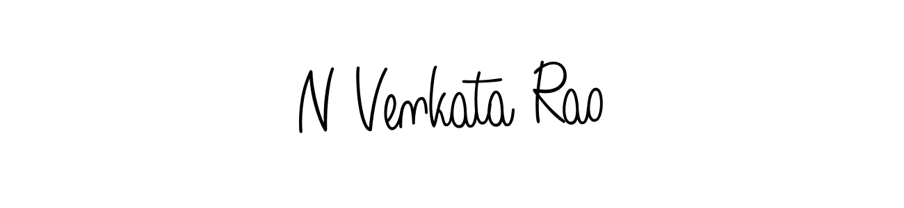 Design your own signature with our free online signature maker. With this signature software, you can create a handwritten (Angelique-Rose-font-FFP) signature for name N Venkata Rao. N Venkata Rao signature style 5 images and pictures png