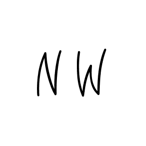 Check out images of Autograph of N W name. Actor N W Signature Style. Angelique-Rose-font-FFP is a professional sign style online. N W signature style 5 images and pictures png