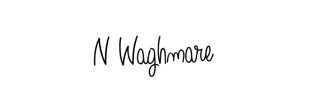 Design your own signature with our free online signature maker. With this signature software, you can create a handwritten (Angelique-Rose-font-FFP) signature for name N Waghmare. N Waghmare signature style 5 images and pictures png