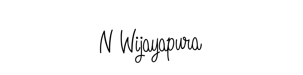 How to make N Wijayapura name signature. Use Angelique-Rose-font-FFP style for creating short signs online. This is the latest handwritten sign. N Wijayapura signature style 5 images and pictures png