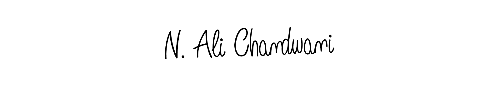 You should practise on your own different ways (Angelique-Rose-font-FFP) to write your name (N. Ali Chandwani) in signature. don't let someone else do it for you. N. Ali Chandwani signature style 5 images and pictures png