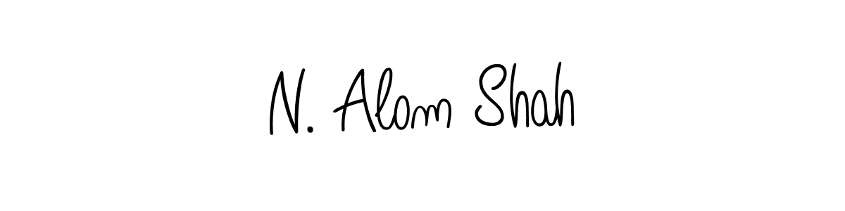 How to make N. Alom Shah signature? Angelique-Rose-font-FFP is a professional autograph style. Create handwritten signature for N. Alom Shah name. N. Alom Shah signature style 5 images and pictures png