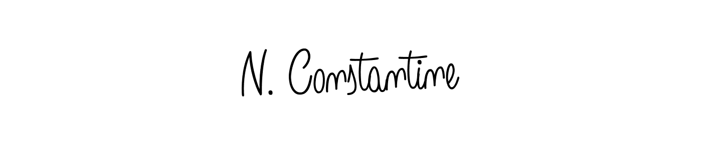 Make a beautiful signature design for name N. Constantine. With this signature (Angelique-Rose-font-FFP) style, you can create a handwritten signature for free. N. Constantine signature style 5 images and pictures png