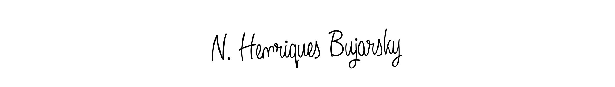 N. Henriques Bujarsky stylish signature style. Best Handwritten Sign (Angelique-Rose-font-FFP) for my name. Handwritten Signature Collection Ideas for my name N. Henriques Bujarsky. N. Henriques Bujarsky signature style 5 images and pictures png