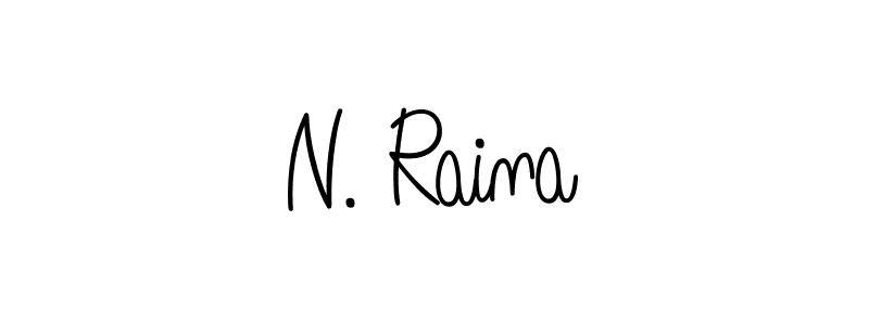 Check out images of Autograph of N. Raina name. Actor N. Raina Signature Style. Angelique-Rose-font-FFP is a professional sign style online. N. Raina signature style 5 images and pictures png