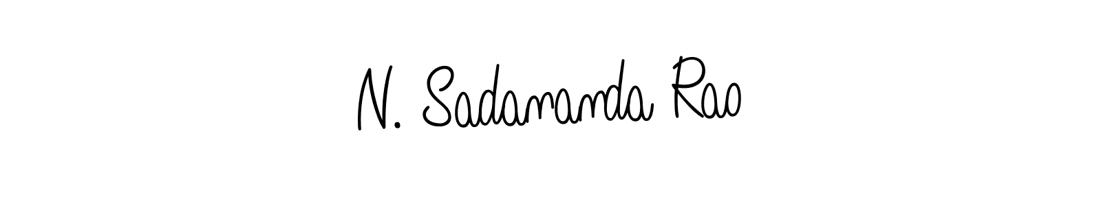 How to make N. Sadananda Rao name signature. Use Angelique-Rose-font-FFP style for creating short signs online. This is the latest handwritten sign. N. Sadananda Rao signature style 5 images and pictures png