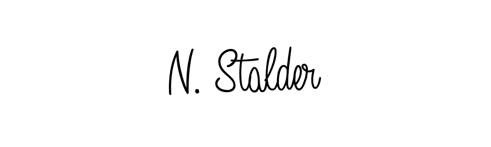 You should practise on your own different ways (Angelique-Rose-font-FFP) to write your name (N. Stalder) in signature. don't let someone else do it for you. N. Stalder signature style 5 images and pictures png