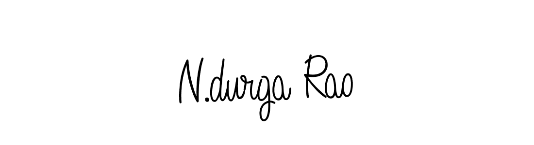 Design your own signature with our free online signature maker. With this signature software, you can create a handwritten (Angelique-Rose-font-FFP) signature for name N.durga Rao. N.durga Rao signature style 5 images and pictures png