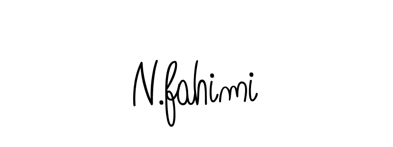 N.fahimi stylish signature style. Best Handwritten Sign (Angelique-Rose-font-FFP) for my name. Handwritten Signature Collection Ideas for my name N.fahimi. N.fahimi signature style 5 images and pictures png