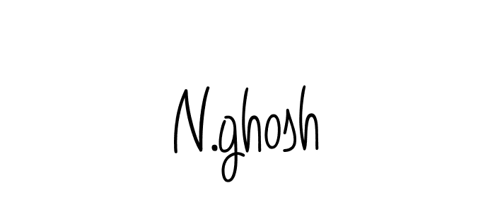 Design your own signature with our free online signature maker. With this signature software, you can create a handwritten (Angelique-Rose-font-FFP) signature for name N.ghosh. N.ghosh signature style 5 images and pictures png