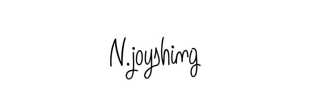 N.joyshing stylish signature style. Best Handwritten Sign (Angelique-Rose-font-FFP) for my name. Handwritten Signature Collection Ideas for my name N.joyshing. N.joyshing signature style 5 images and pictures png