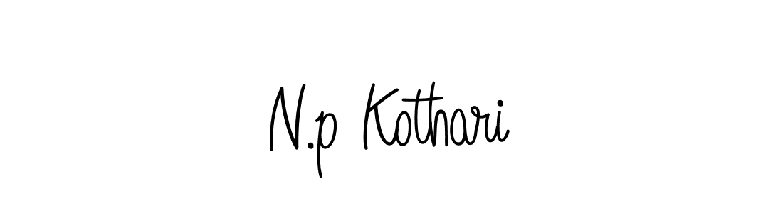 Use a signature maker to create a handwritten signature online. With this signature software, you can design (Angelique-Rose-font-FFP) your own signature for name N.p Kothari. N.p Kothari signature style 5 images and pictures png