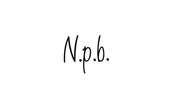 How to make N.p.b. signature? Angelique-Rose-font-FFP is a professional autograph style. Create handwritten signature for N.p.b. name. N.p.b. signature style 5 images and pictures png