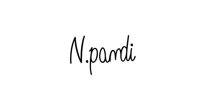 How to make N.pandi name signature. Use Angelique-Rose-font-FFP style for creating short signs online. This is the latest handwritten sign. N.pandi signature style 5 images and pictures png