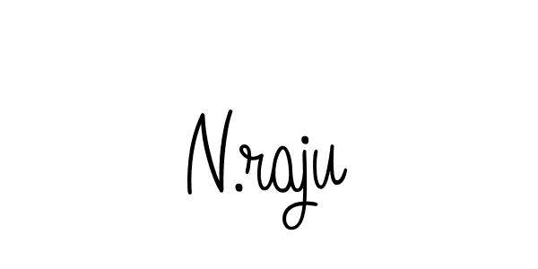 The best way (Angelique-Rose-font-FFP) to make a short signature is to pick only two or three words in your name. The name N.raju include a total of six letters. For converting this name. N.raju signature style 5 images and pictures png