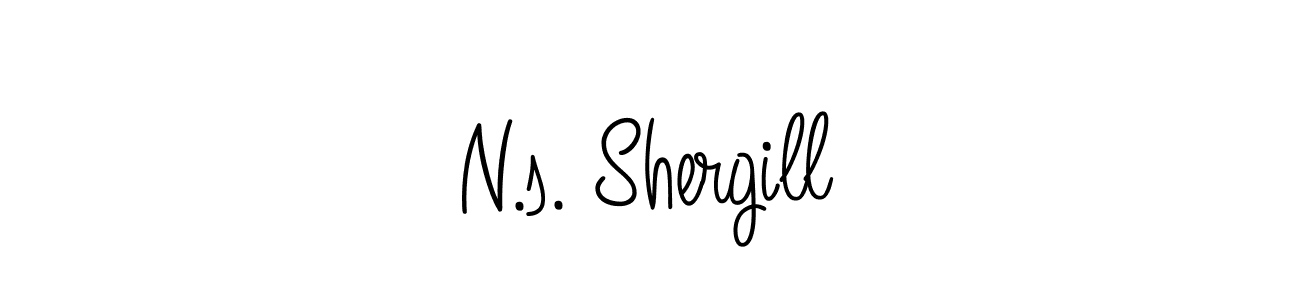 Check out images of Autograph of N.s. Shergill name. Actor N.s. Shergill Signature Style. Angelique-Rose-font-FFP is a professional sign style online. N.s. Shergill signature style 5 images and pictures png