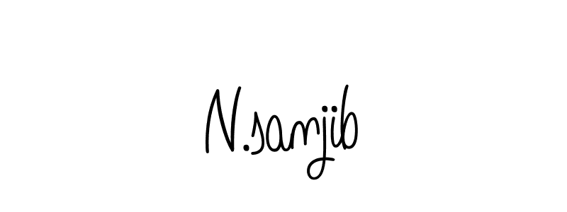 Also we have N.sanjib name is the best signature style. Create professional handwritten signature collection using Angelique-Rose-font-FFP autograph style. N.sanjib signature style 5 images and pictures png