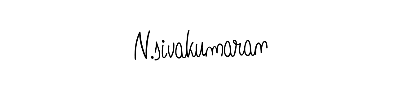 You should practise on your own different ways (Angelique-Rose-font-FFP) to write your name (N.sivakumaran) in signature. don't let someone else do it for you. N.sivakumaran signature style 5 images and pictures png