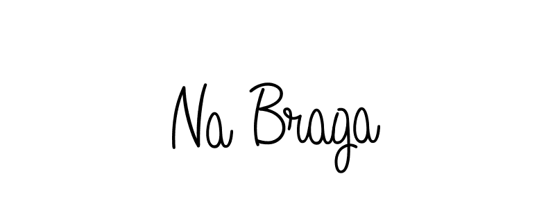 Use a signature maker to create a handwritten signature online. With this signature software, you can design (Angelique-Rose-font-FFP) your own signature for name Na Braga. Na Braga signature style 5 images and pictures png