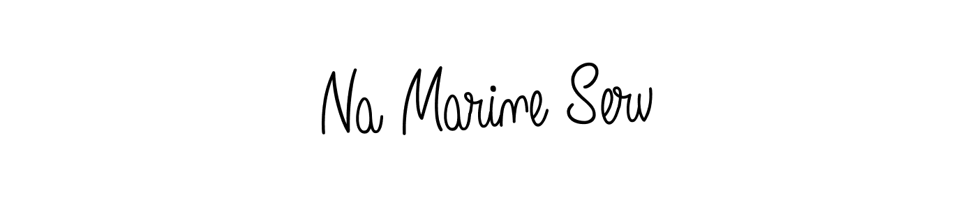 Also we have Na Marine Serv name is the best signature style. Create professional handwritten signature collection using Angelique-Rose-font-FFP autograph style. Na Marine Serv signature style 5 images and pictures png