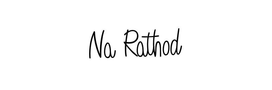 Na Rathod stylish signature style. Best Handwritten Sign (Angelique-Rose-font-FFP) for my name. Handwritten Signature Collection Ideas for my name Na Rathod. Na Rathod signature style 5 images and pictures png