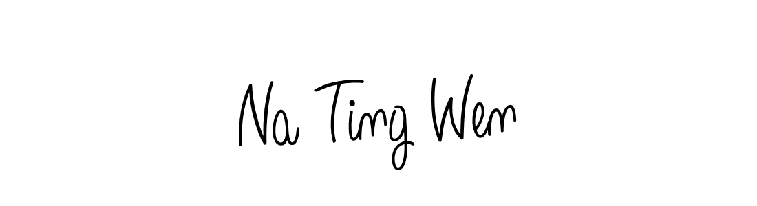 Use a signature maker to create a handwritten signature online. With this signature software, you can design (Angelique-Rose-font-FFP) your own signature for name Na Ting Wen. Na Ting Wen signature style 5 images and pictures png