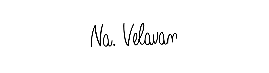 The best way (Angelique-Rose-font-FFP) to make a short signature is to pick only two or three words in your name. The name Na. Velavan include a total of six letters. For converting this name. Na. Velavan signature style 5 images and pictures png