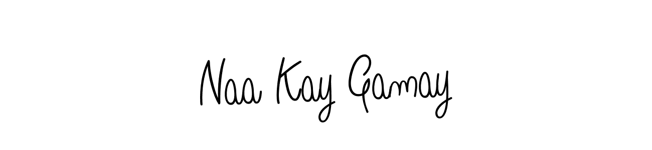 Naa Kay Gamay stylish signature style. Best Handwritten Sign (Angelique-Rose-font-FFP) for my name. Handwritten Signature Collection Ideas for my name Naa Kay Gamay. Naa Kay Gamay signature style 5 images and pictures png