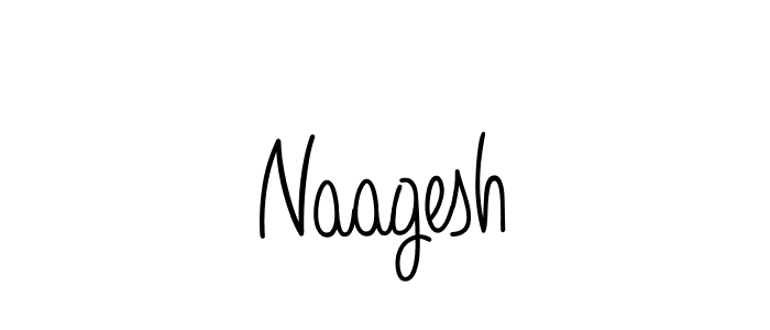Make a beautiful signature design for name Naagesh. With this signature (Angelique-Rose-font-FFP) style, you can create a handwritten signature for free. Naagesh signature style 5 images and pictures png