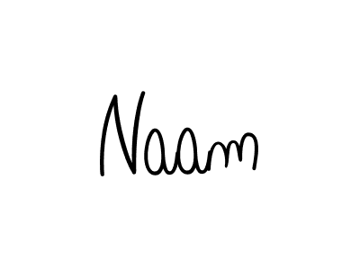 Make a beautiful signature design for name Naam. With this signature (Angelique-Rose-font-FFP) style, you can create a handwritten signature for free. Naam signature style 5 images and pictures png